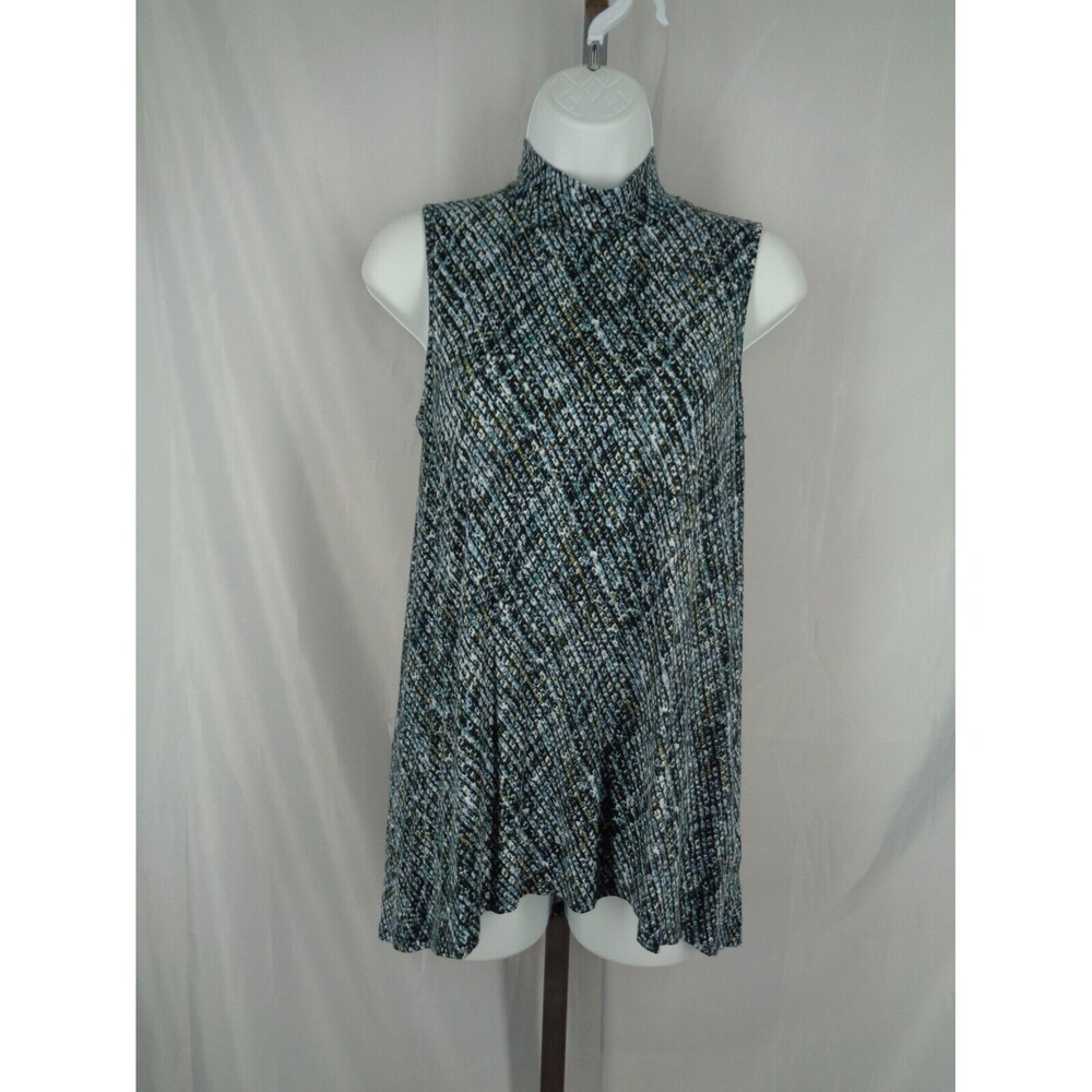 J Jill Wearever Collection Mock Neck Sleeveless Tunic Top Size XS
